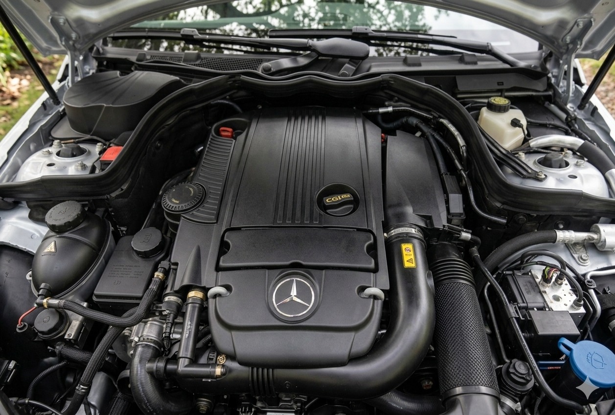 Engine bay cleaned and dressed